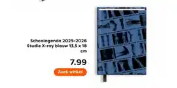 The Read Shop Schoolagenda 2025-2026 Studie X-ray blauw aanbieding