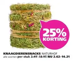 Ranzijn KNAAGDIERENSNACKS NATURHOF aanbieding