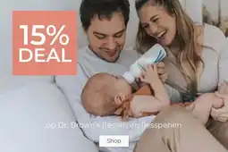 Prenatal 15% DEAL op Dr. Brown's flessen en flesspenen aanbieding