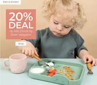 Prenatal 20% DEAL op alle Done by Deer eetgerei aanbieding