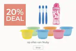 Prenatal 20% DEAL op alles van Nuby aanbieding