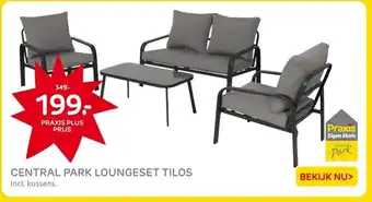 Praxis CENTRAL PARK LOUNGESET TILOS aanbieding