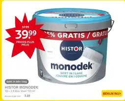 Praxis HISTOR MONODEK aanbieding
