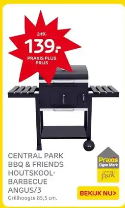 Praxis CENTRAL PARK BBQ & FRIENDS HOUTSKOOL- BARBECUE ANGUS/3 aanbieding