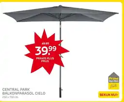 Praxis CENTRAL PARK BALKONPARASOL CIELO aanbieding