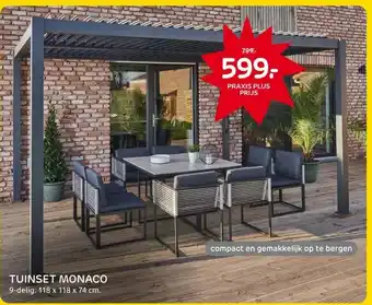 Praxis TUINSET MONACO aanbieding