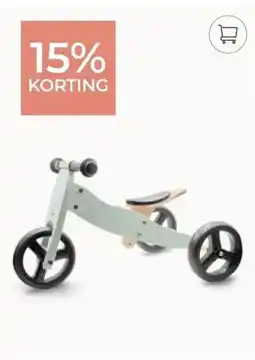 Prenatal Prénatal houten loopfiets 4-in-1 groen aanbieding