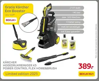 Praxis KÄRCHER HOGEDRUKREINIGER K5 aanbieding