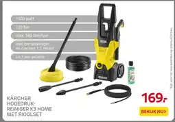 Praxis KÄRCHER HOGEDRUK- REINIGER K3 HOME MET RIOOLSET aanbieding