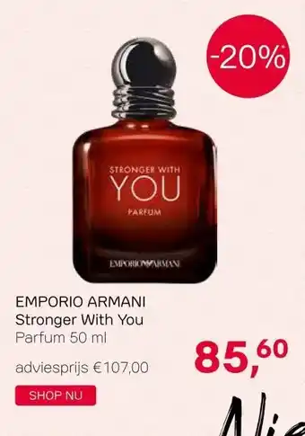 Pour Vous EMPORIO ARMANI Stronger With You Parfum 50 ml aanbieding