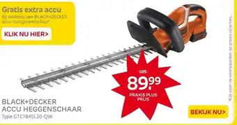 Praxis BLACK+DECKER ACCU HEGGENSCHAAR aanbieding