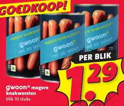 Nettorama Gwoon magere knakworsten aanbieding