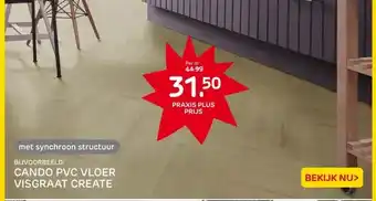Praxis CANDO PVC VLOER VISGRAAT CREATE aanbieding