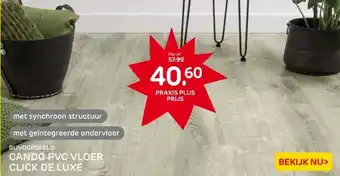 Praxis CANDO PVC VLOER CLICK DE LUXE aanbieding