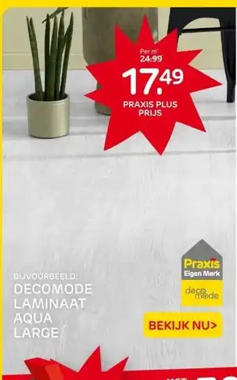 Praxis DECOMODE LAMINAAT AQUA LARGE aanbieding