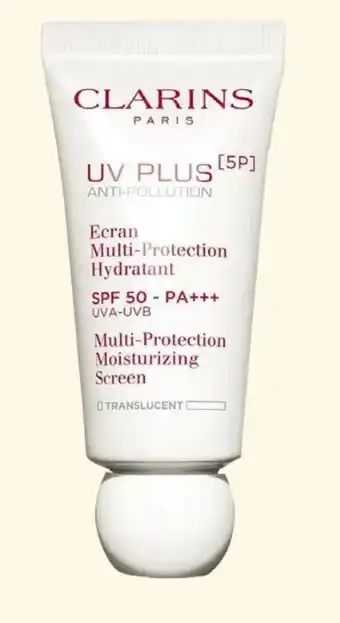 Mooi parfumerie Clarins UV Plus 5P SPF50 Multi- Protection Moisturizing Screen aanbieding
