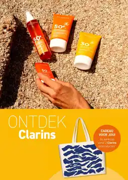 Mooi parfumerie ONTDEK Clarins aanbieding