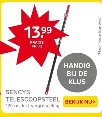 Praxis SENCYS TELESCOOPSTEEL aanbieding