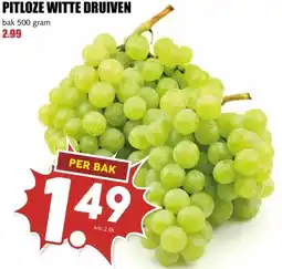 MCD Supermarkt PITLOZE WITTE DRUIVEN aanbieding
