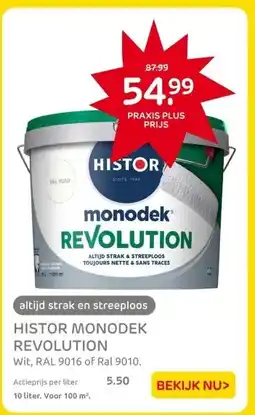 Praxis HISTOR MONODEK REVOLUTION aanbieding