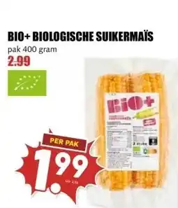 MCD Supermarkt BIO+BIOLOGISCHE SUIKERMAÏS aanbieding