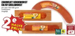 MCD Supermarkt ZANDVLIET KOOKWORST EN/OF GRILLWORST aanbieding