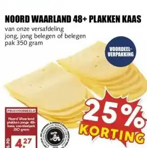 MCD Supermarkt NOORD WAARLAND 48+ PLAKKEN KAAS aanbieding