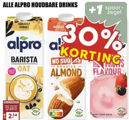 MCD Supermarkt ALLE ALPRO HOUDBARE DRINKS aanbieding