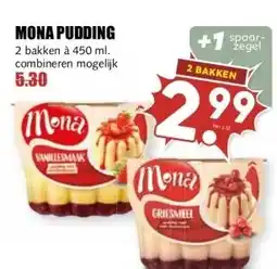 MCD Supermarkt MONA PUDDING aanbieding