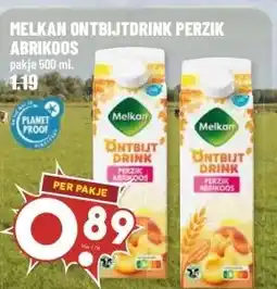 MCD Supermarkt MELKAN ONTBIJTDRINK PERZIK ABRIKOOS aanbieding