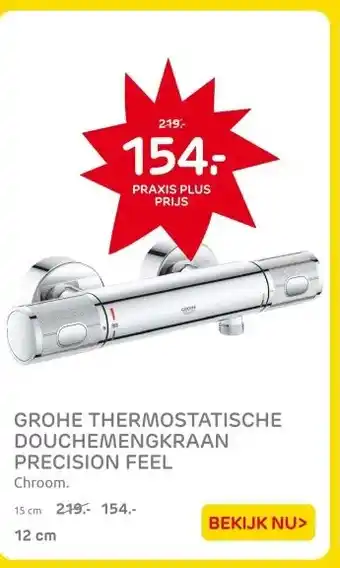 Praxis GROHE THERMOSTATISCHE DOUCHEMENGKRAAN PRECISION FEEL aanbieding