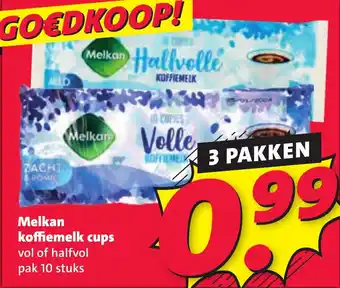 Nettorama Melkan koffiemelk cups aanbieding