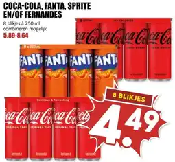 MCD Supermarkt COCA-COLA, FANTA, SPRITE EN/OF FERNANDES aanbieding