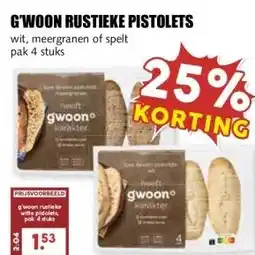 MCD Supermarkt G'WOON RUSTIEKE PISTOLETS aanbieding