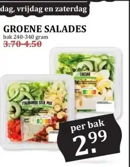 MCD Supermarkt GROENE SALADES aanbieding