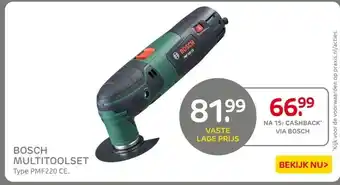 Praxis BOSCH MULTITOOLSET aanbieding