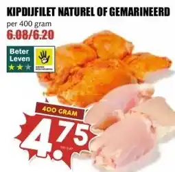 MCD Supermarkt KIPDIJFILET NATUREL OF GEMARINEERD aanbieding