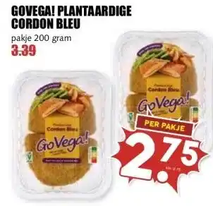 MCD Supermarkt GOVEGA! PLANTAARDIGE CORDON BLEU aanbieding