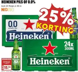 MCD Supermarkt HEINEKEN PILS OF 0.0% aanbieding