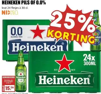 MCD Supermarkt HEINEKEN PILS OF 0.0% aanbieding