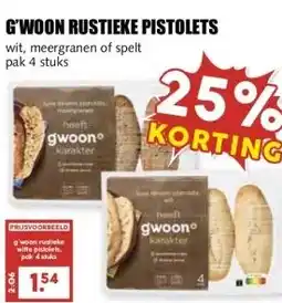 MCD Supermarkt G'WOON RUSTIEKE PISTOLETS aanbieding