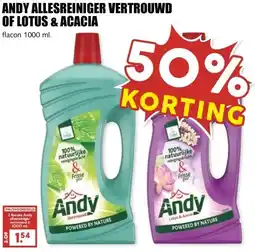 MCD Supermarkt ANDY ALLESREINIGER VERTROUWD OF LOTUS & ACACIA aanbieding