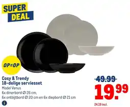 Makro Cosy & Trendy 18-delige serviesset aanbieding