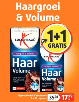 Lucovitaal Haargroei & Volume aanbieding