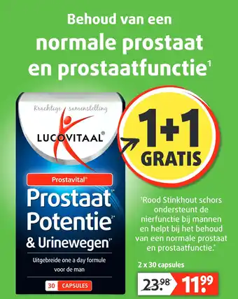 Lucovitaal Prostavital® Prostaat 1* Potentie & Urinewegen™ 2* aanbieding