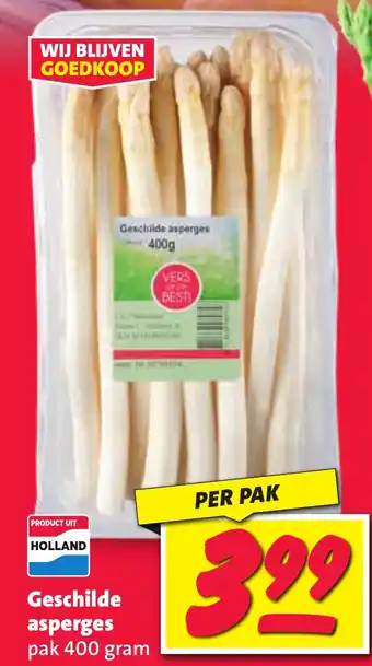 Nettorama Geschilde asperges aanbieding