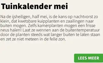 Intratuin Tuinkalender mei aanbieding