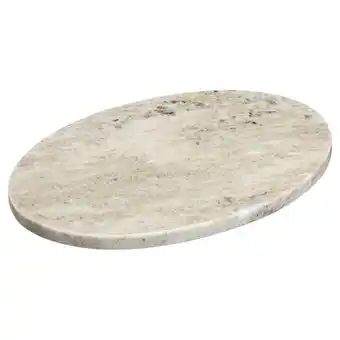 Kwantum Decoratieplateau Organisch Marmer Beige - Ø30 cm aanbieding