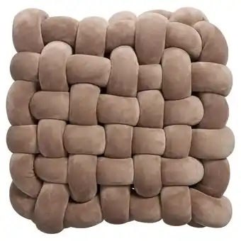 Kwantum Kussen Knit Bruin 45x45 Cm aanbieding