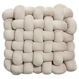 Kwantum Kussen Knit Zand 45x45 Cm aanbieding